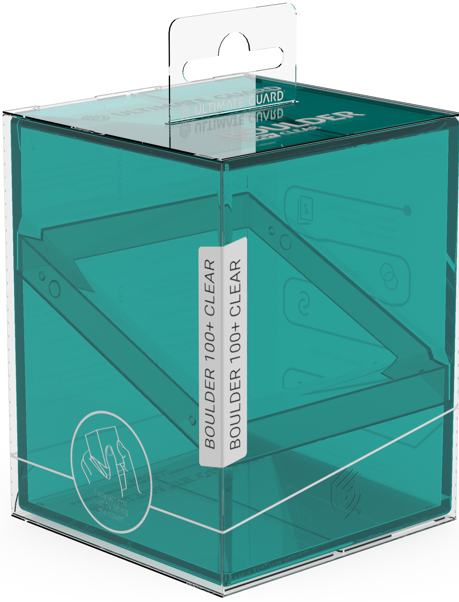 Ultimate Guard Deck Case - Boulder - 100+ Clear Malachite